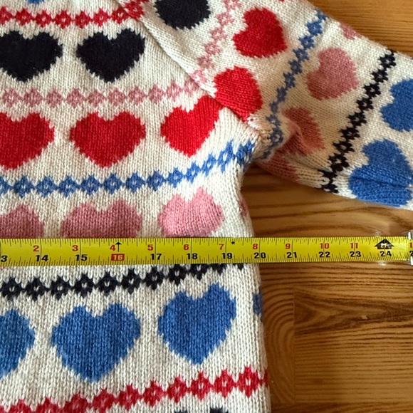 Boden ivory heart fair isle jumper - Picture 7 of 7